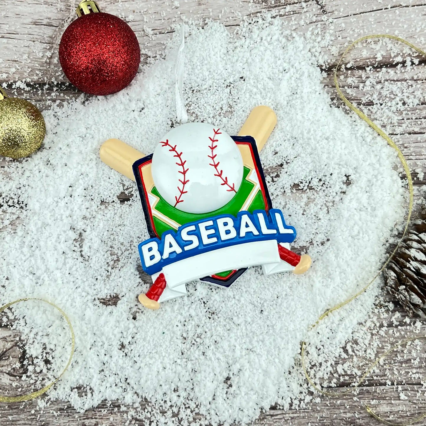 Baseball Collage Christmas Ornament