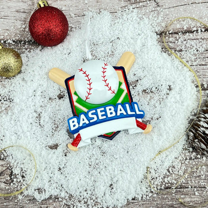 Baseball Collage Christmas Ornament