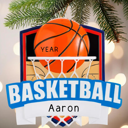 Adorno navideño de baloncesto - Collage