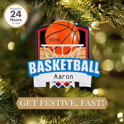 Adorno navideño de baloncesto - Collage