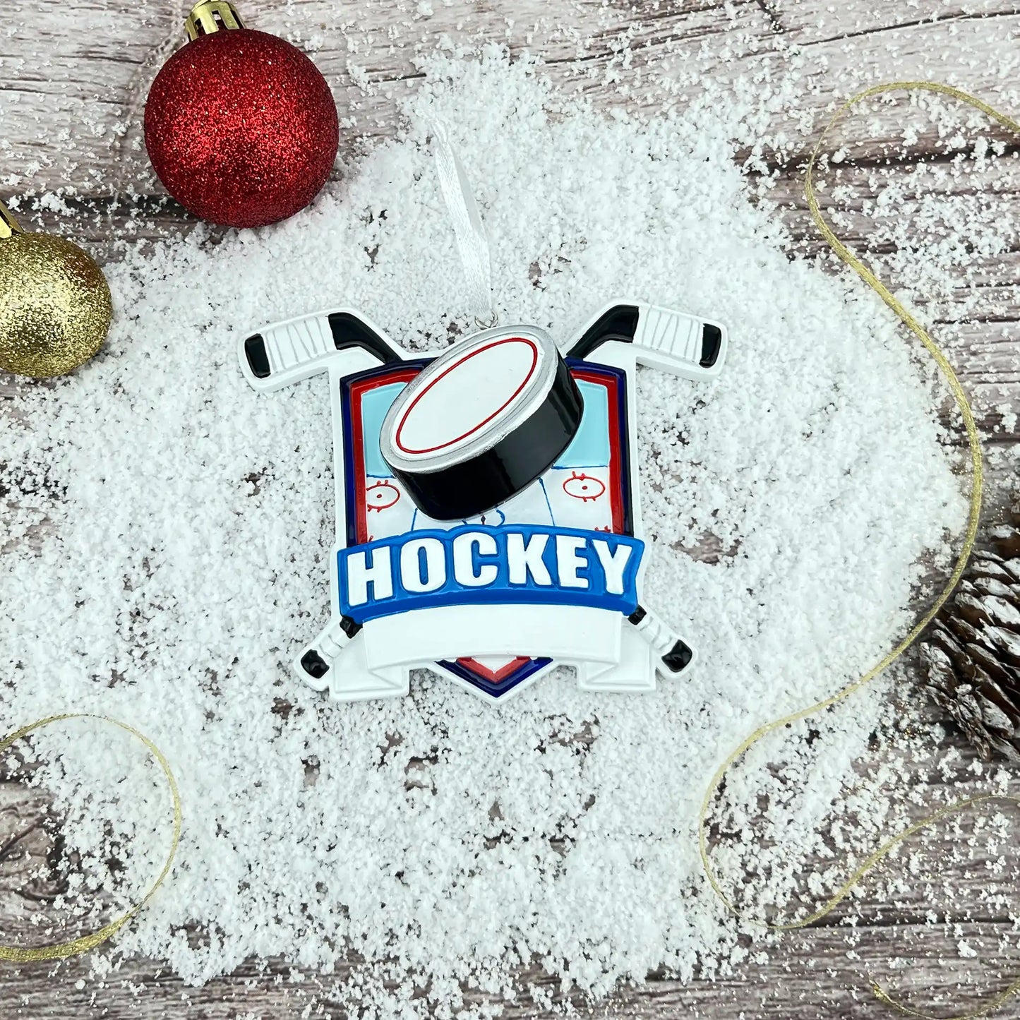 Ice Hockey Personalized Ornament Collage