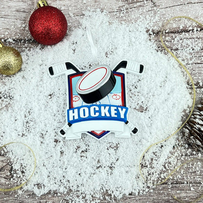 Ice Hockey Personalized Ornament Collage