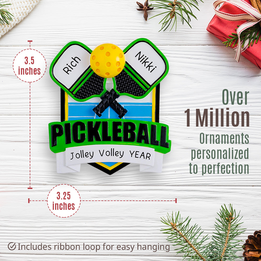 Pickleball Personalized Ornament