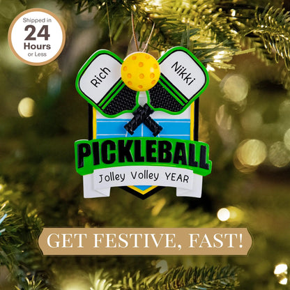 Pickleball Personalized Ornament