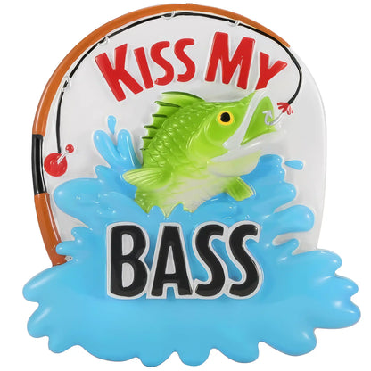 Bass Fishing Christmas Ornament