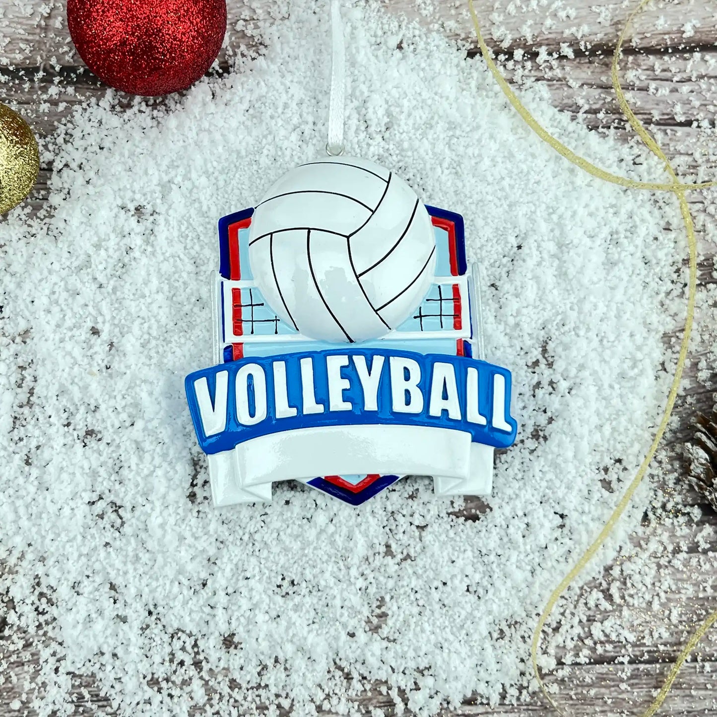 Volleyball Collage Christmas Ornament