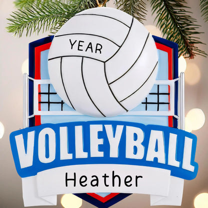 Volleyball Collage Christmas Ornament