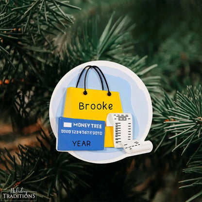 Adorno personalizado para adictos a las compras 