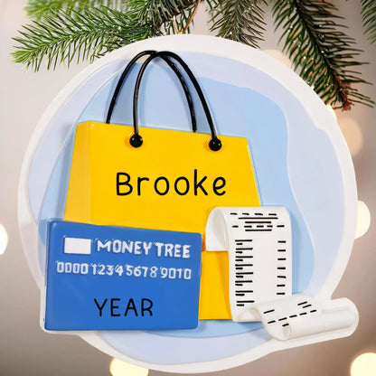 Adorno personalizado para adictos a las compras 