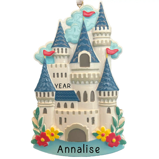 Princess Fairytale Castle Christmas Ornament