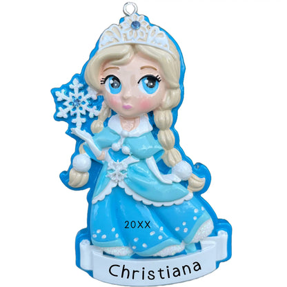 Frozen Ice Princess Personalized Ornament