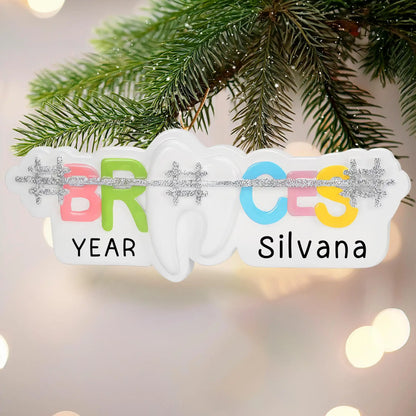 Braces Personalized Ornament