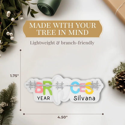 Braces Personalized Ornament