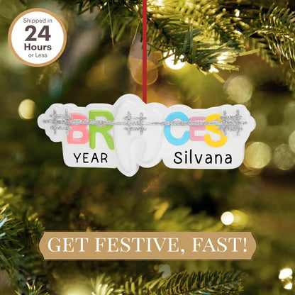 Braces Personalized Ornament