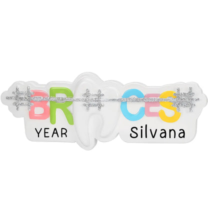 Braces Personalized Ornament