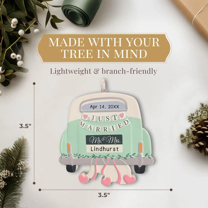 Adorno personalizado para la boda de recién casados: Sr. y Sra. 