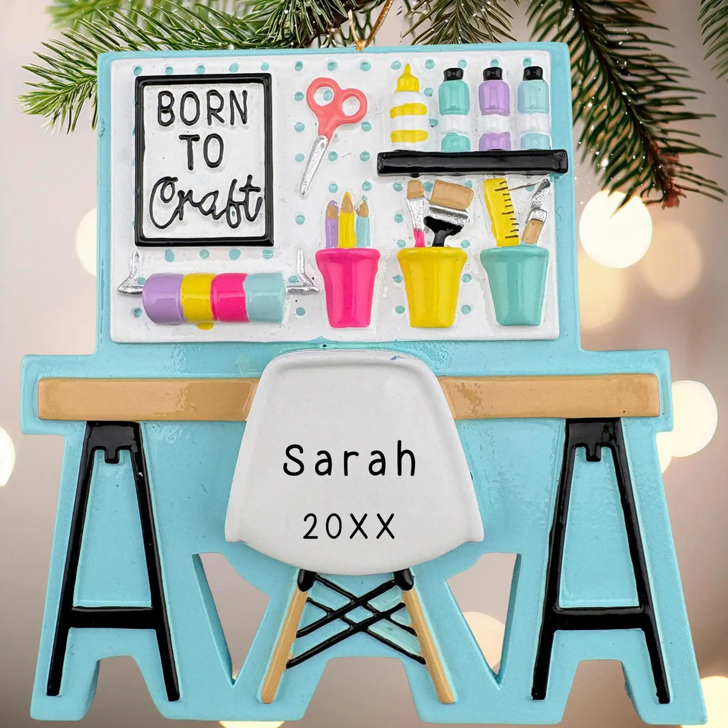 Adorno personalizado para mesa de artes y manualidades