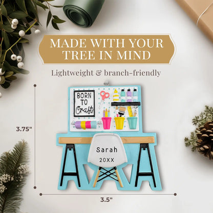 Adorno personalizado para mesa de artes y manualidades