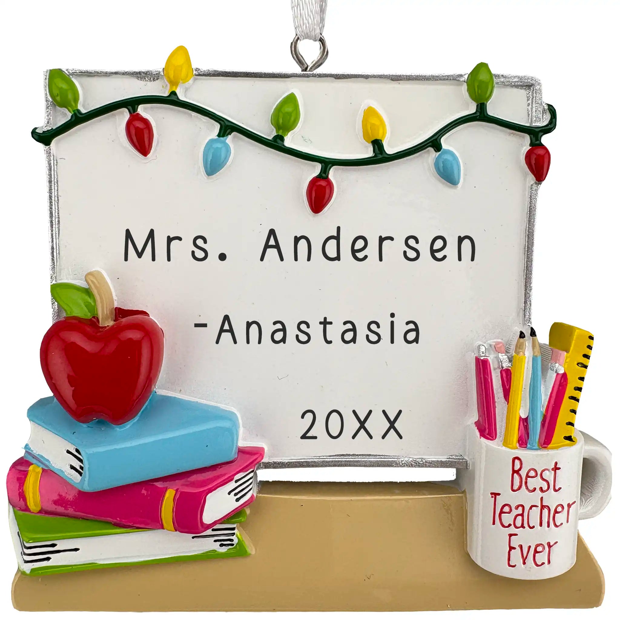 Teacher Whiteboard Personalized Ornament