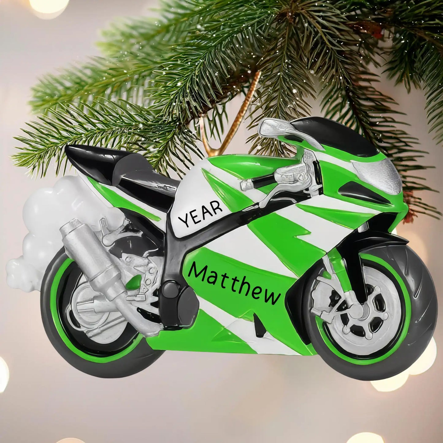 Motorcycle Christmas Ornament - Crotch Rocket