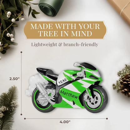 Motorcycle Christmas Ornament - Crotch Rocket