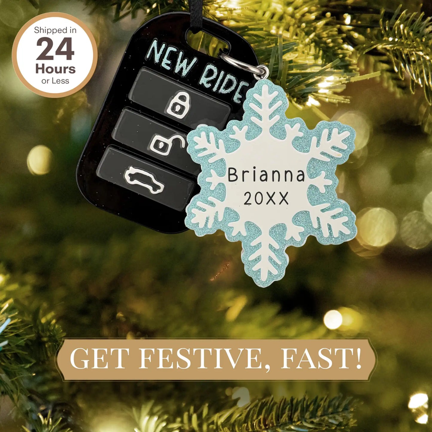 New Car Key Fob Personalized Ornament