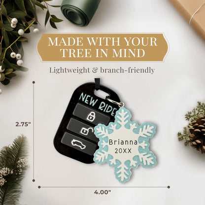 New Car Key Fob Personalized Ornament