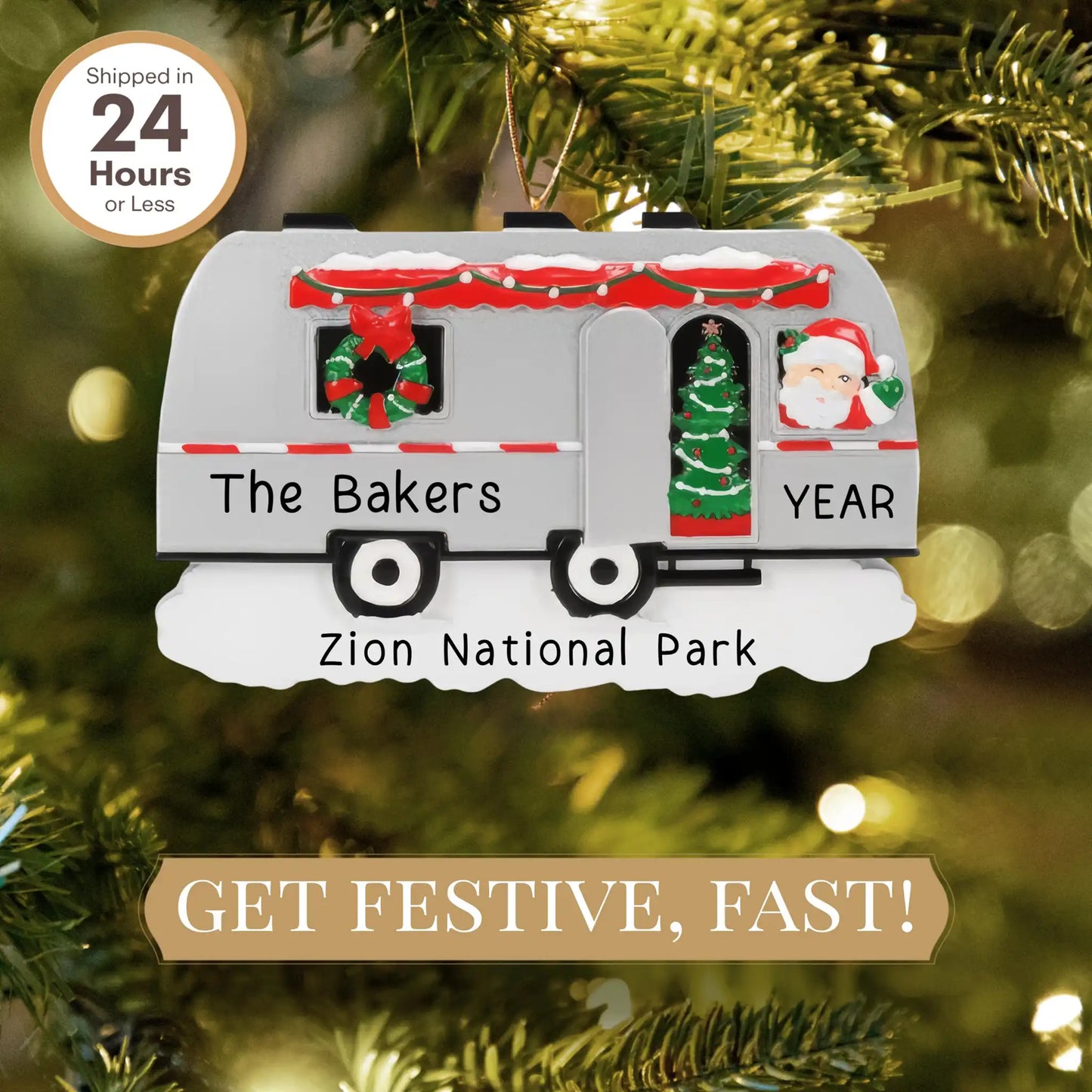 Adorno de caravana personalizado Airstream