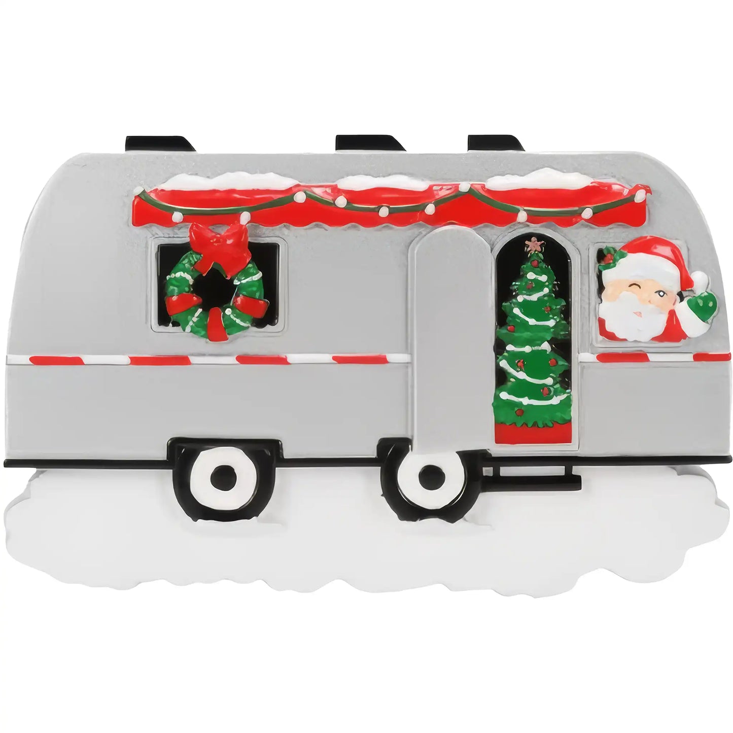 Airstream Christmas Camper Ornament