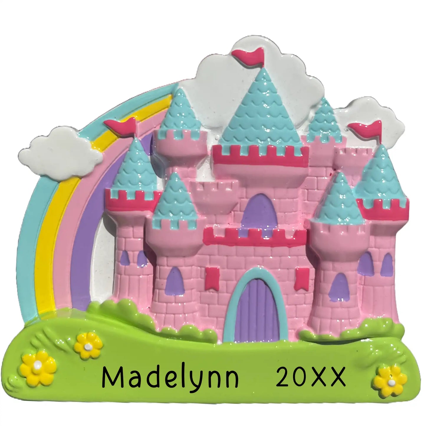 Princess Rainbow Castle Ornament