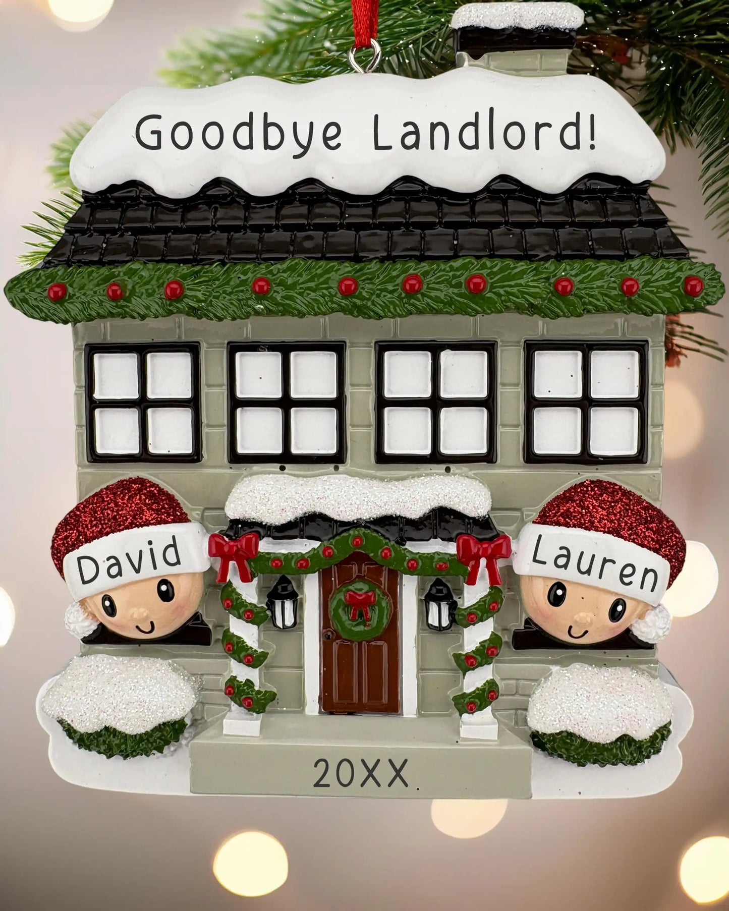 New Home Couple Personalized Ornament