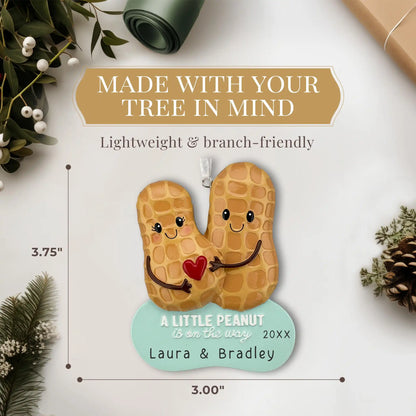 Little Peanut Expecting Personalized Ornament
