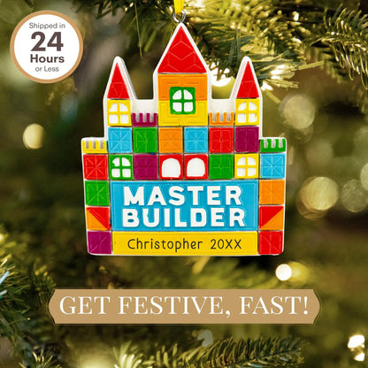 Master Tile Builder Personalized Ornament