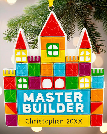Master Tile Builder Personalized Ornament