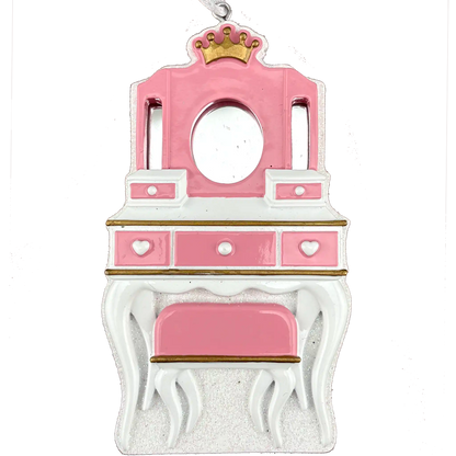 Girls Vanity Mirror Beauty Personalized Ornament