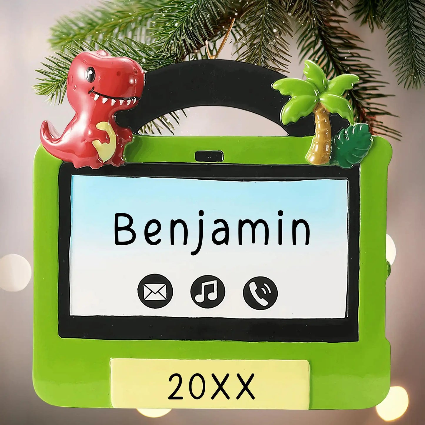 Boys iPad Tablet Personalized Ornament