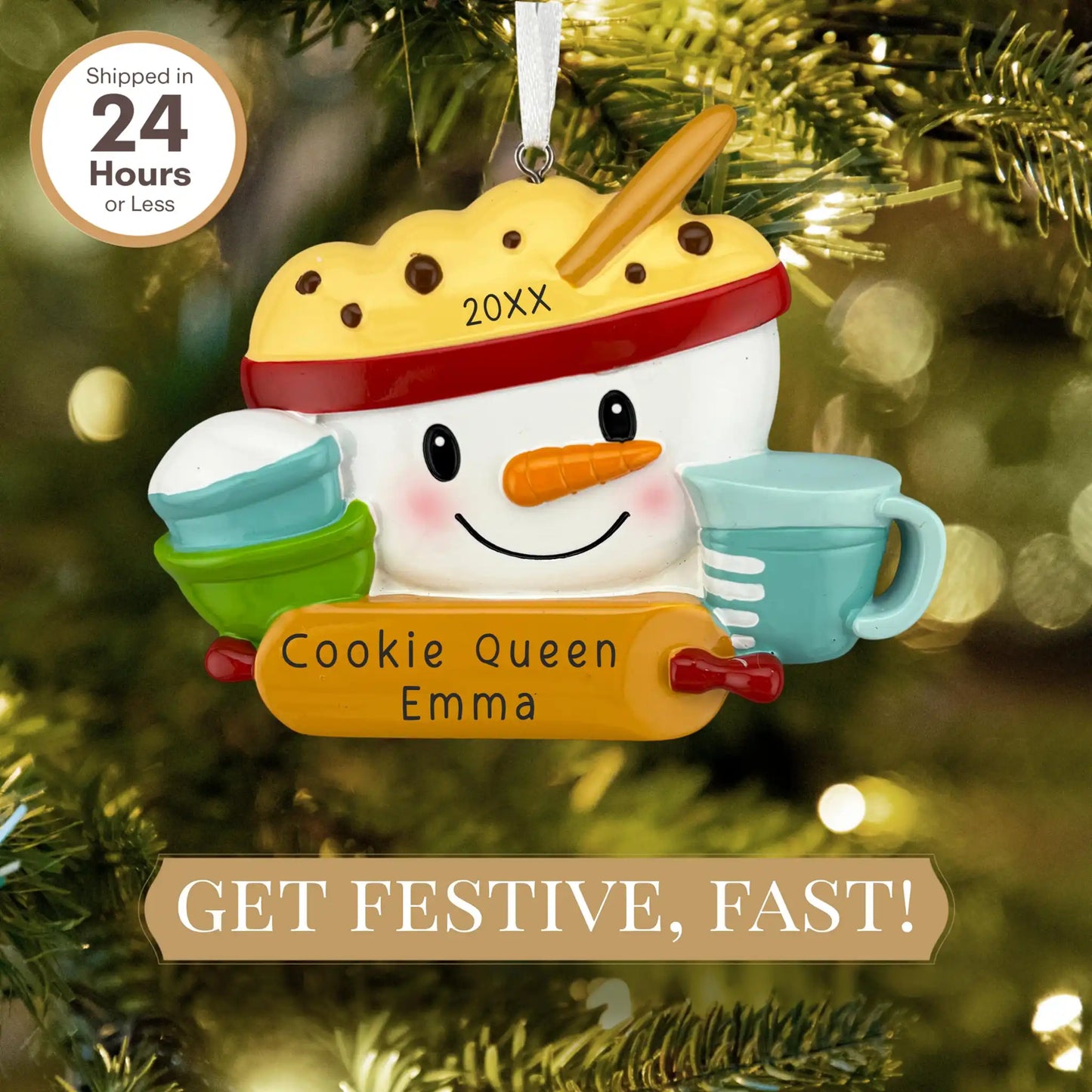 Baking Personalized Ornament - Measuring Cups