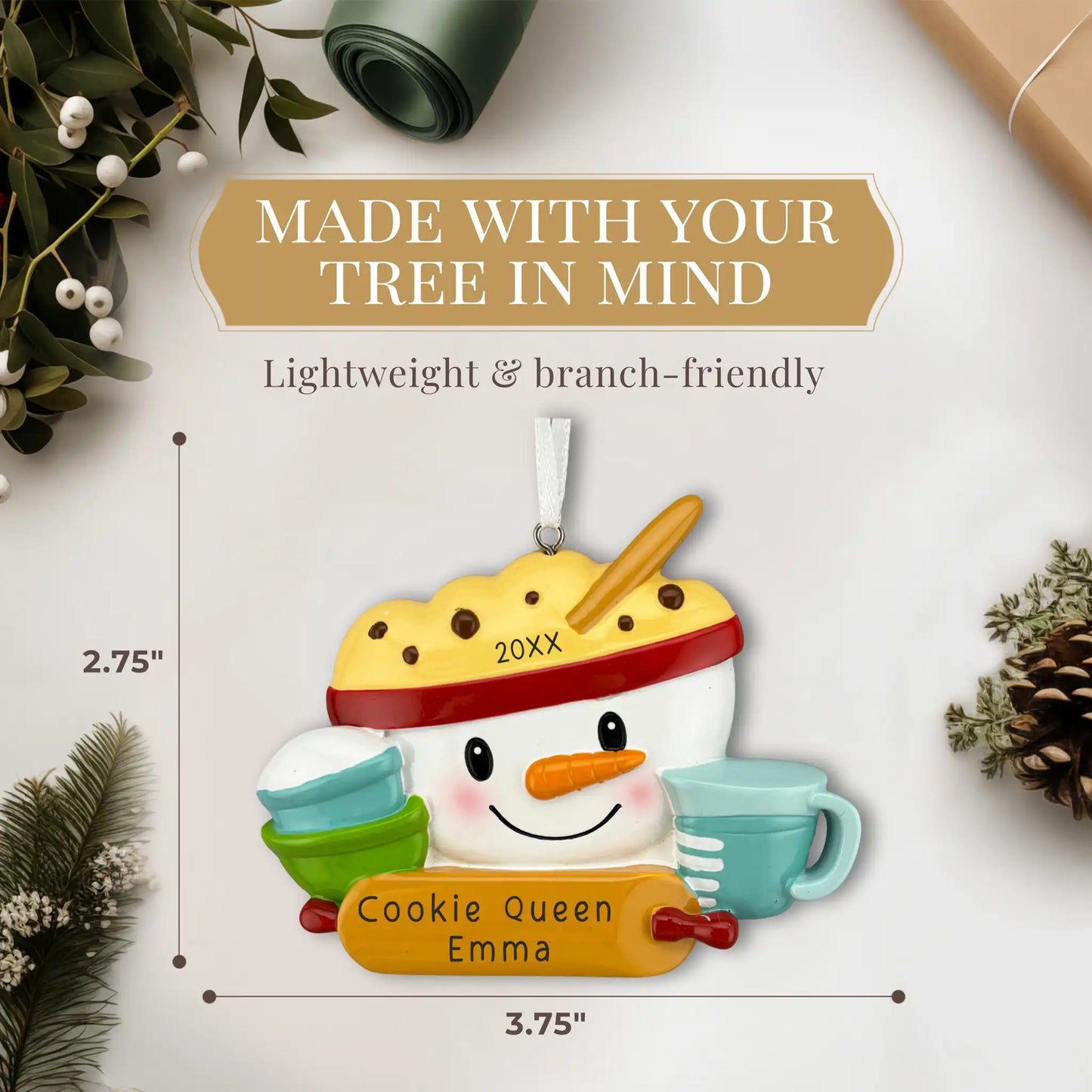 Baking Personalized Ornament - Measuring Cups