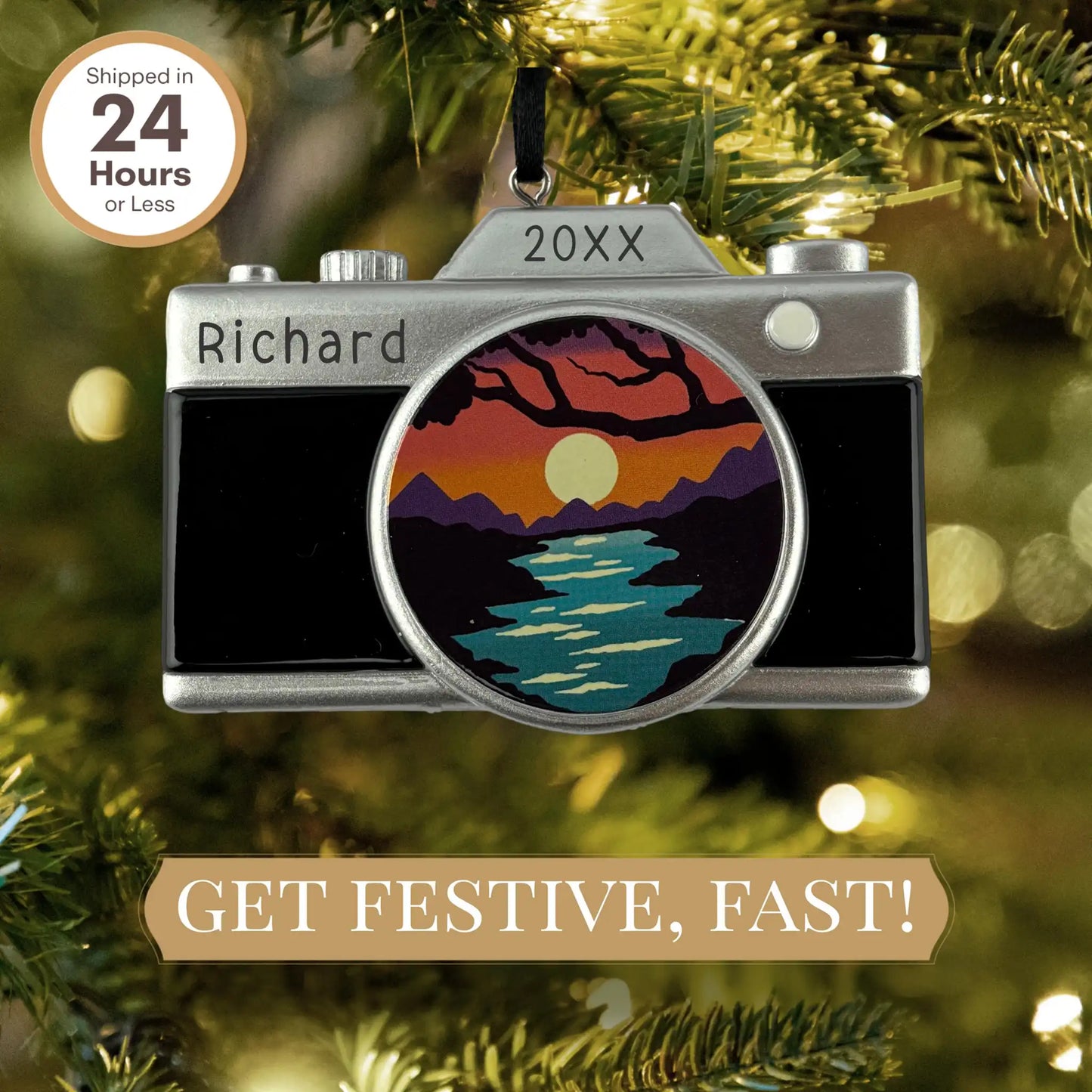 Camera Personalized Ornament - DLSR