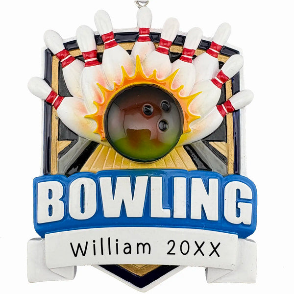 Bowling Strike Personalized Ornament