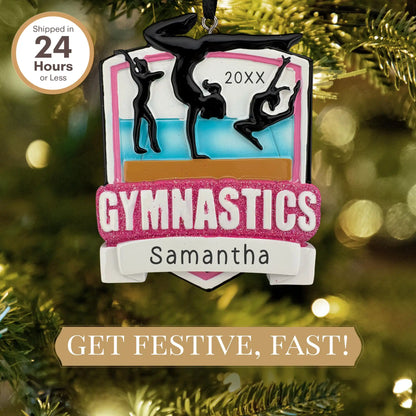 Gymnastics Meet Personalized Ornament