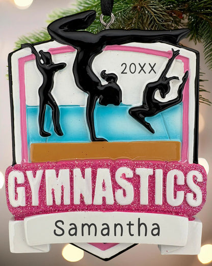 Gymnastics Meet Personalized Ornament