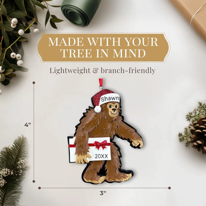 Yeti Big Foot Personalized Ornament