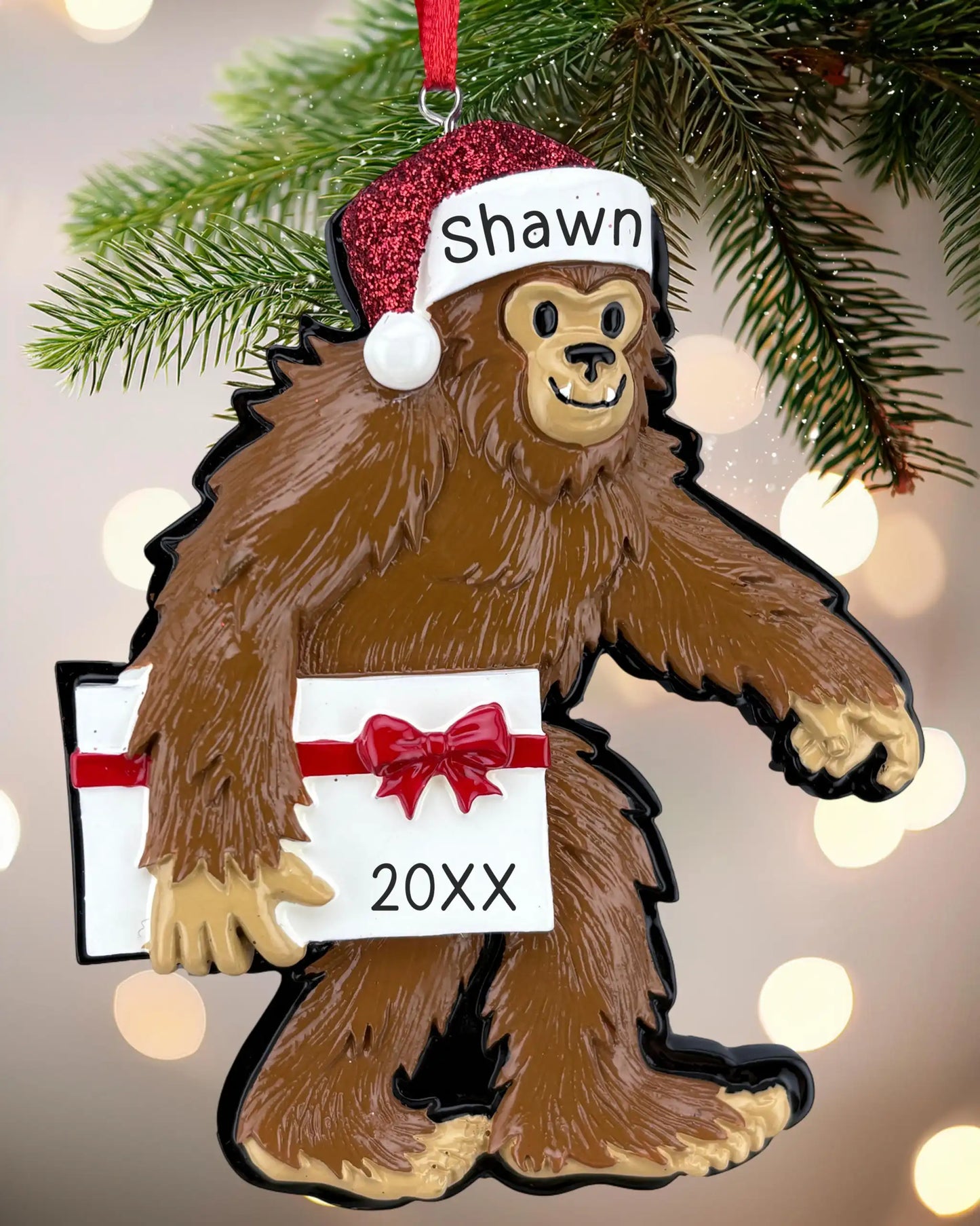 Yeti Big Foot Personalized Ornament