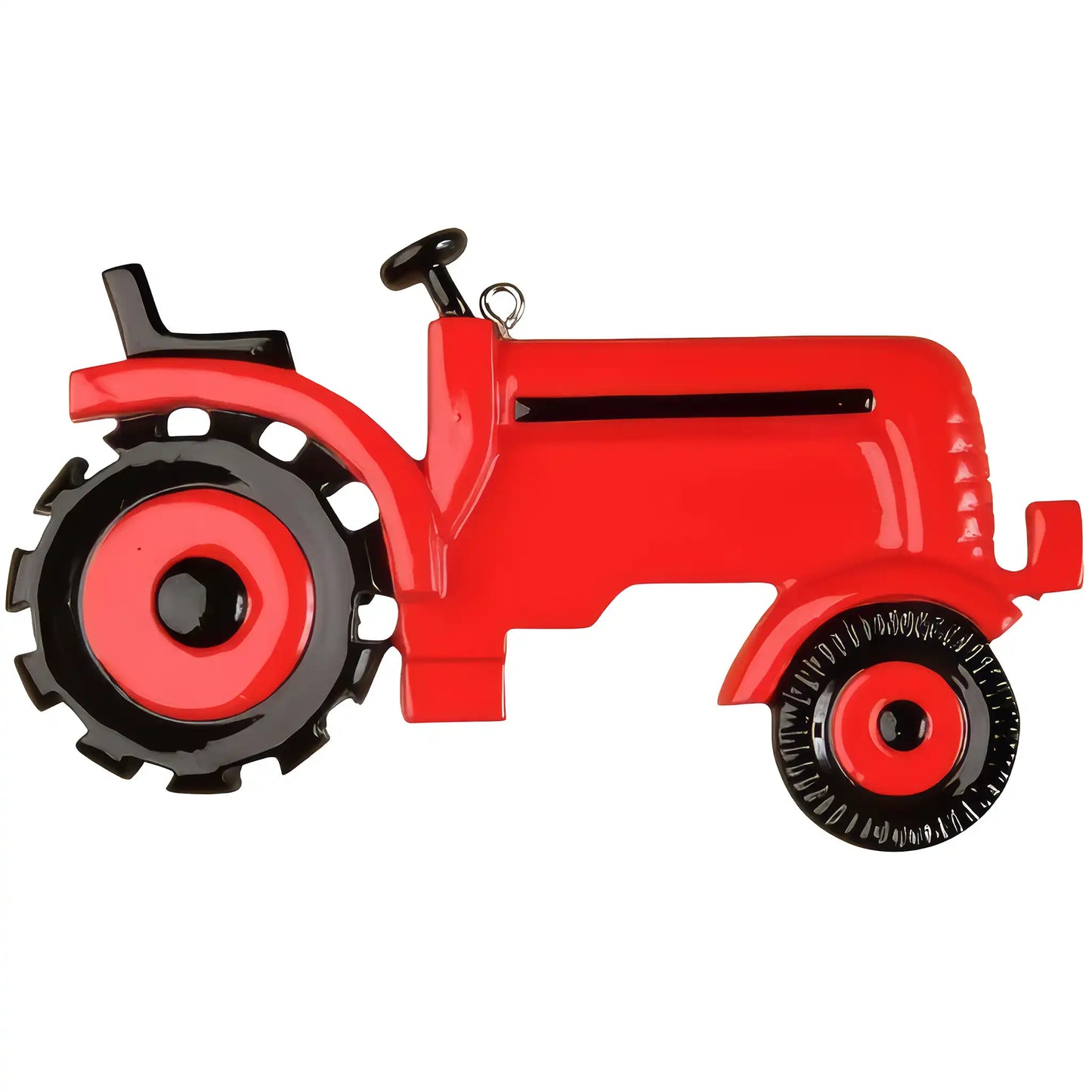 Farm Tractor Christmas Ornament - Red