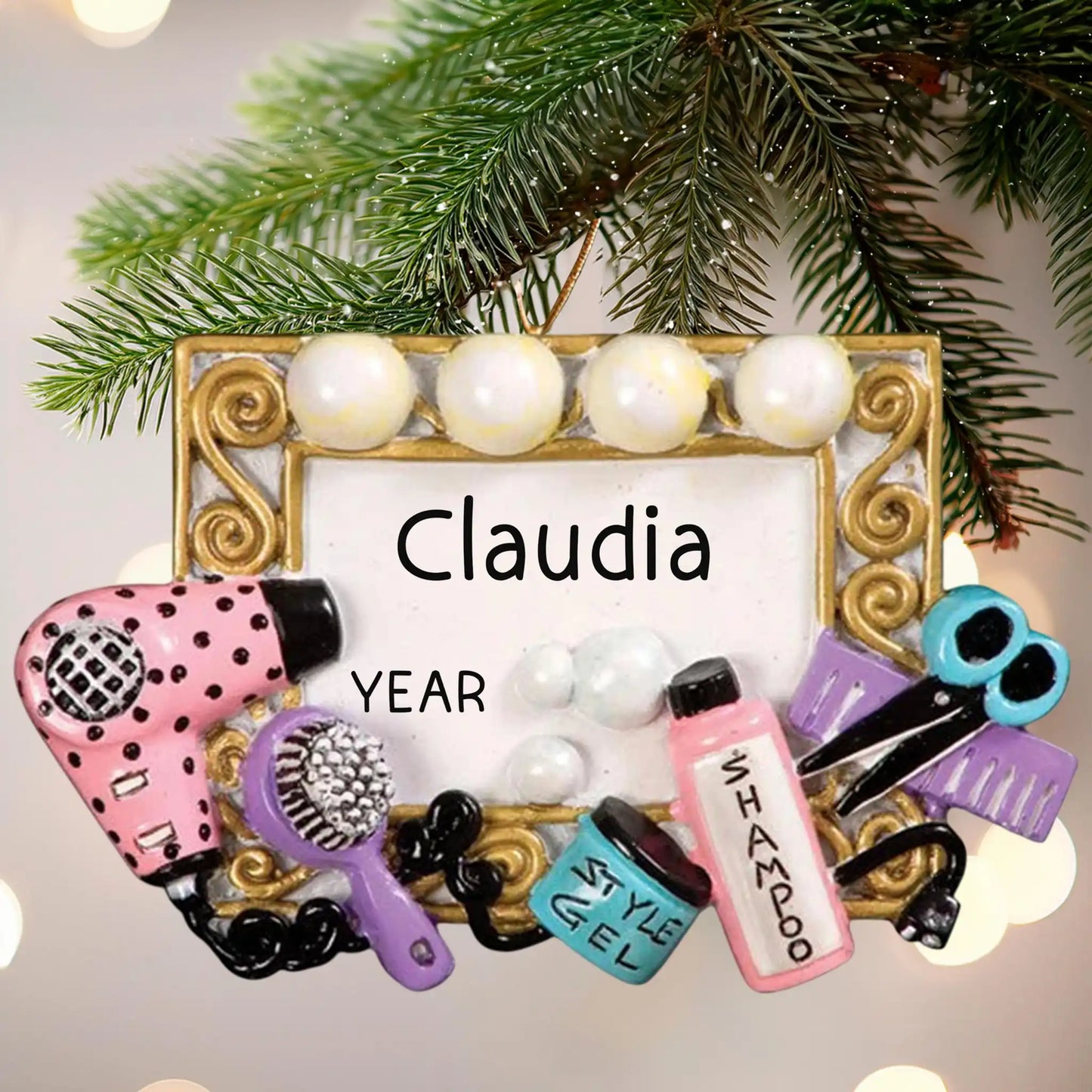 Adorno personalizado de estilista