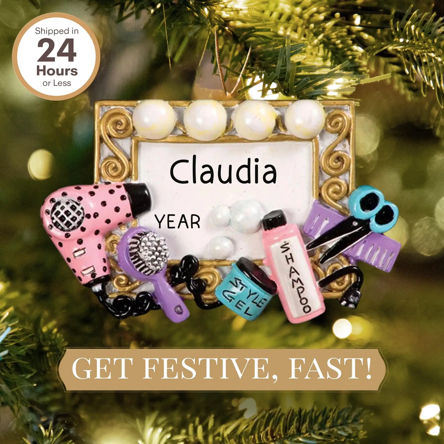 Adorno personalizado de estilista