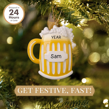Beer Mug Christmas Ornament