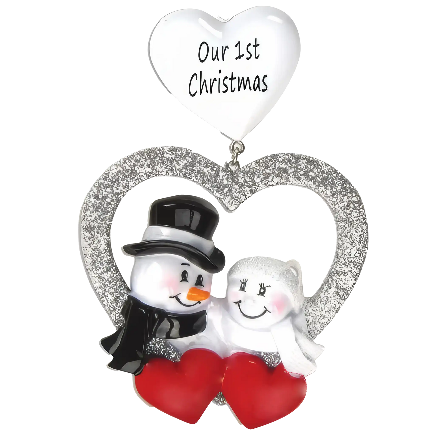 Wedding Couple 1st Christmas Ornament