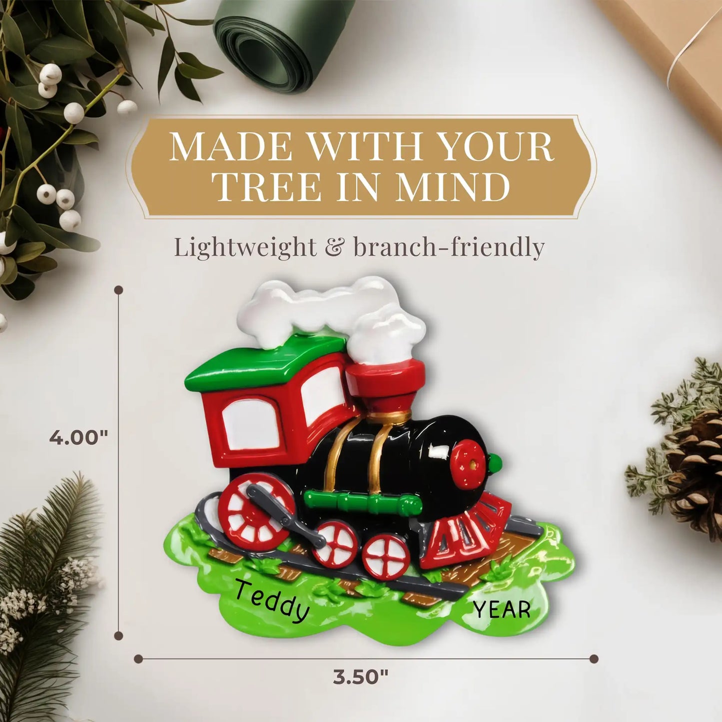 Choo Choo Train Christmas Ornament